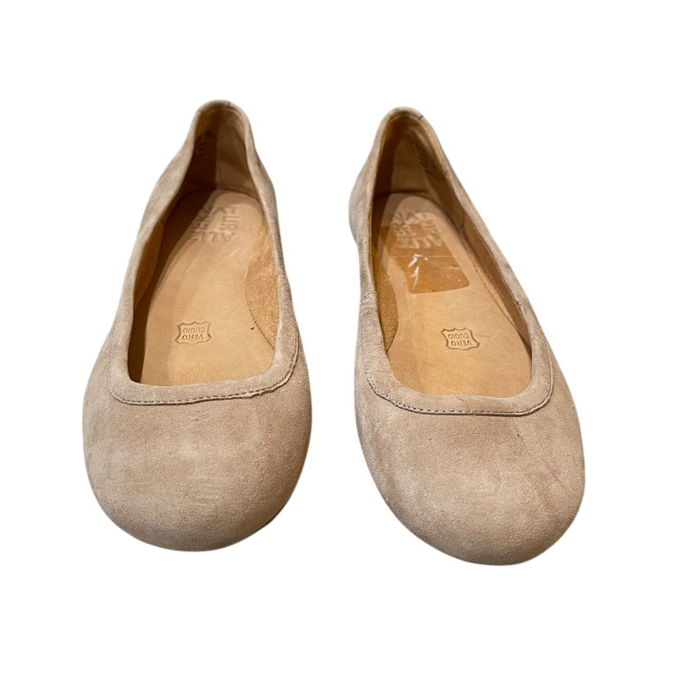 Naturalizer Brittany Camel Suede Slip-On Flats
